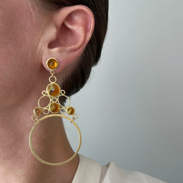 Custom Citrine Classico Earrings